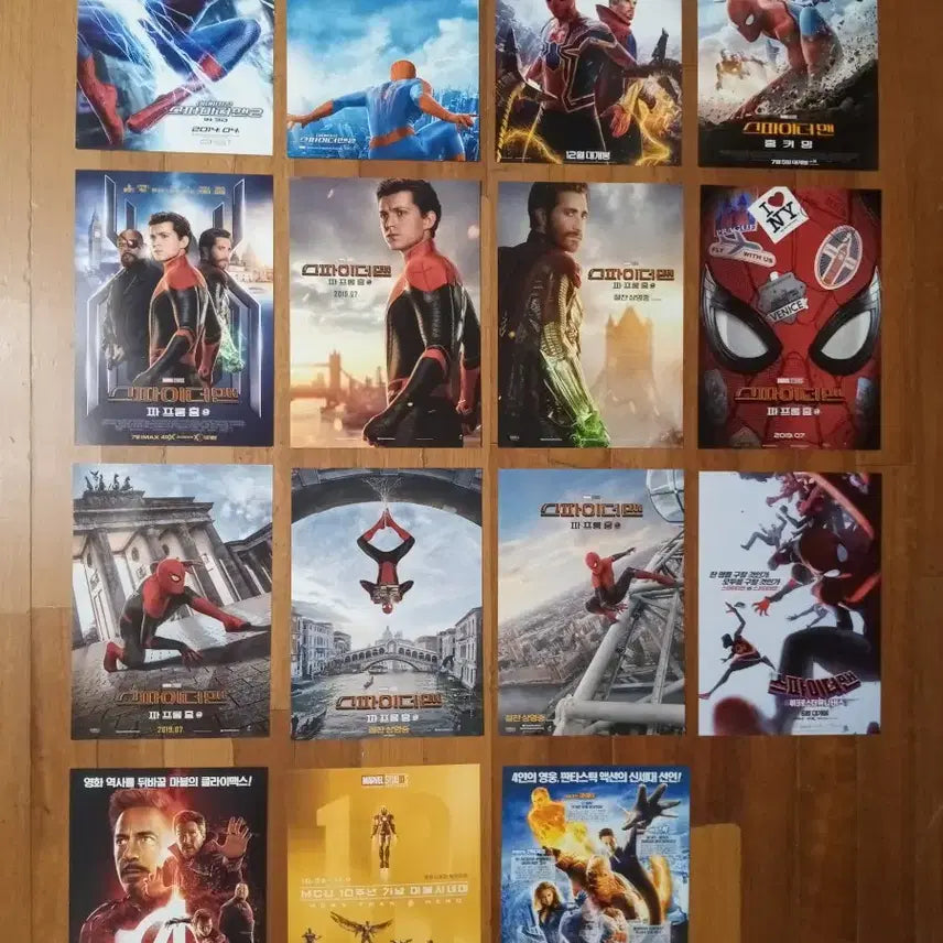 [BUNJANG] Marvel DC Spider-Man Movie Flyers Bundle / 영화팜플렛 포스터 전단지 마블 DC 스파이더맨 3000 상품사진중 3장골라서 9천원