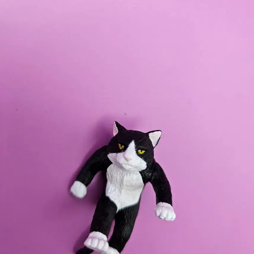[BUNJANG] Assorted Poses Cat Figurines Set (6 Pieces) / 다양한 포즈 고양이 피규어 6개 모음
