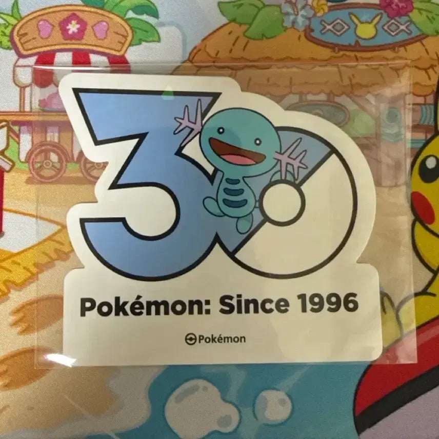 [BUNJANG] Pokemon 30th Anniversary Sticker - Wooper / 포켓몬스터 30주년 스티커 - 우파