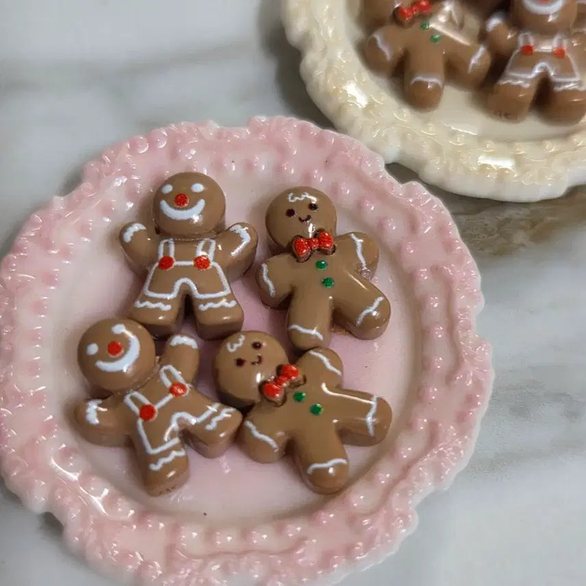 [BUNJANG] Gingerbread Cookie Miniature Set (4 Pieces) / 진저브레드 진저쿠키 미니어처 4개 세트