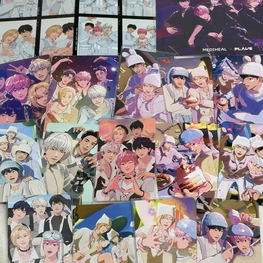 [BUNJANG] PLAVE MEDIHEAL Postcard, Four-Cut Photo, Group Photocard, Concert POB, Unit Photocard Bundle Set / 플레이브 메디힐 엽서 네컷사진 단체포카 콘서트 특전 유닛 포카 일괄 양도