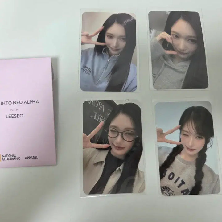[BUNJANG] IVE Leeseo National Geographic Photocard Set (4 pcs) / 아이브 이서 내셔널지오그래픽 포토카드 4장 세트