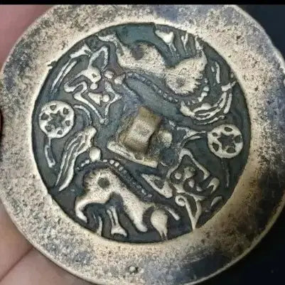 [BUNJANG] Antique Brass Bronze Mirror / 오래된 소장품 황동 동경 청동거울