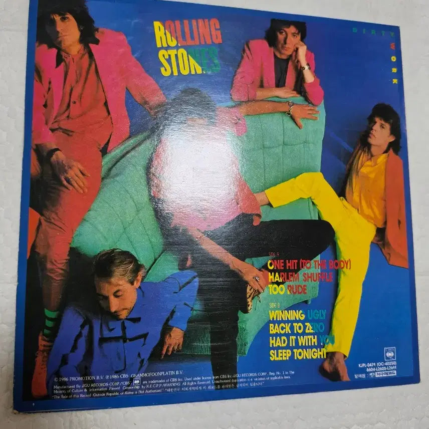 [BUNJANG] The Rolling Stones Dirty Work LP Vinyl Record / 롤링스톤즈 LP Dirty Work