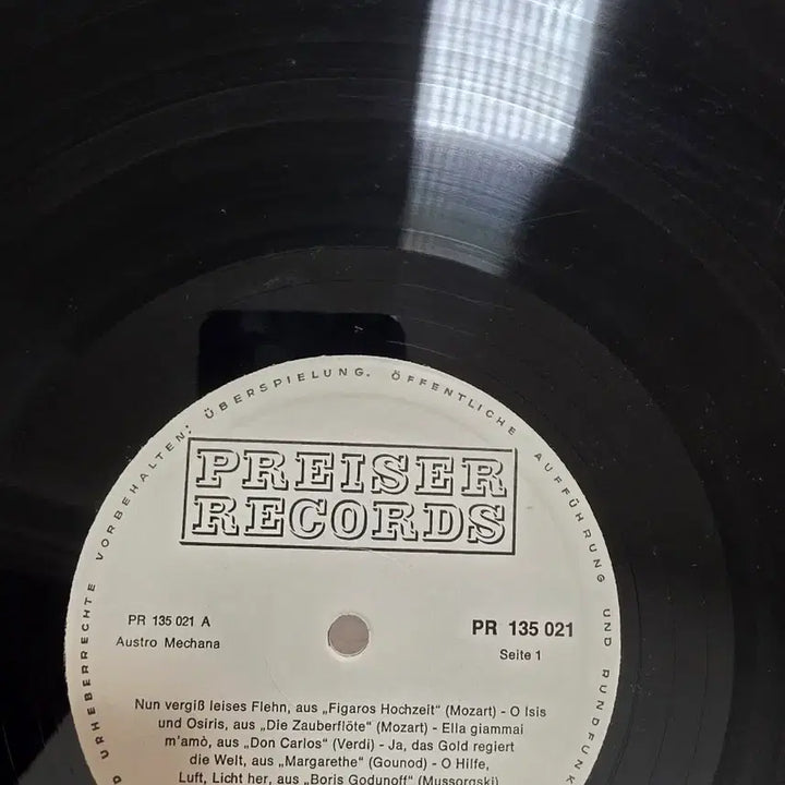 [BUNJANG] Josef Greindl "Lieder und Arias" Bass Vocalist LP / JOSEF GREINDL LP 프리저 베이스 성악가