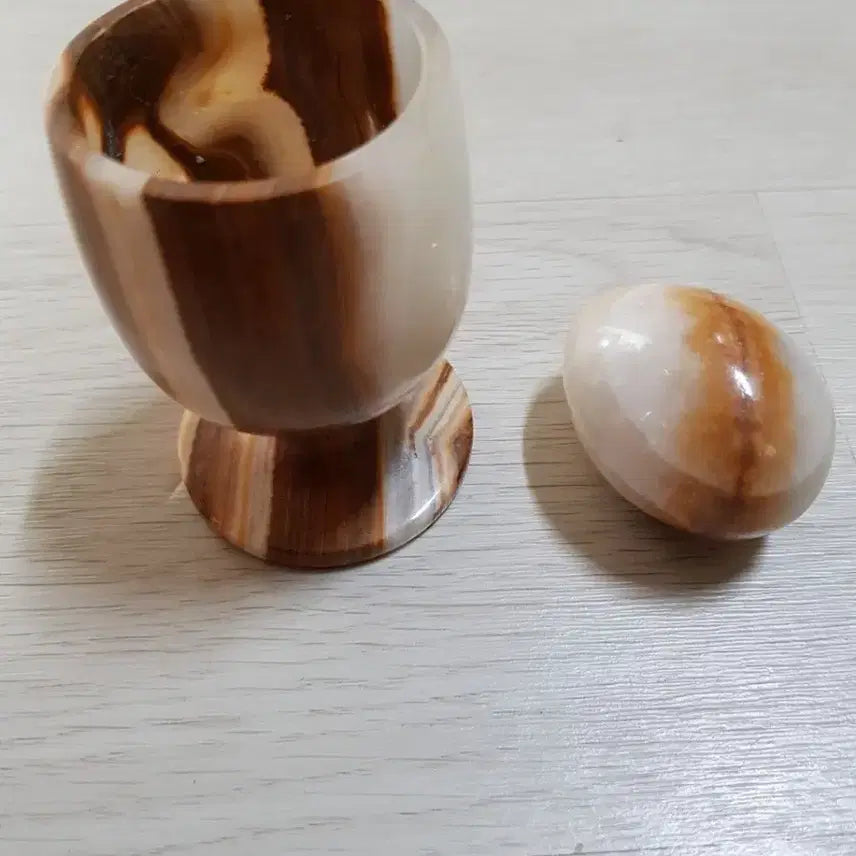 [BUNJANG] Natural Onyx Cup and Egg Object / 옥잔과구