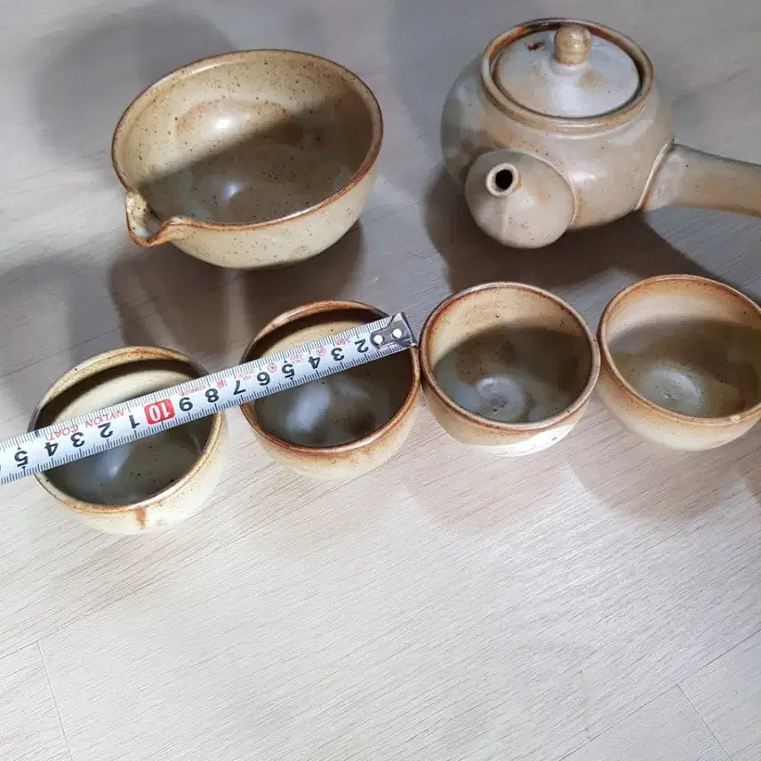 [BUNJANG] Daesan Tea Set - 5 Cups + 1 Pitcher / 대산다기 세트 찻잔 5p + 숙우 1p