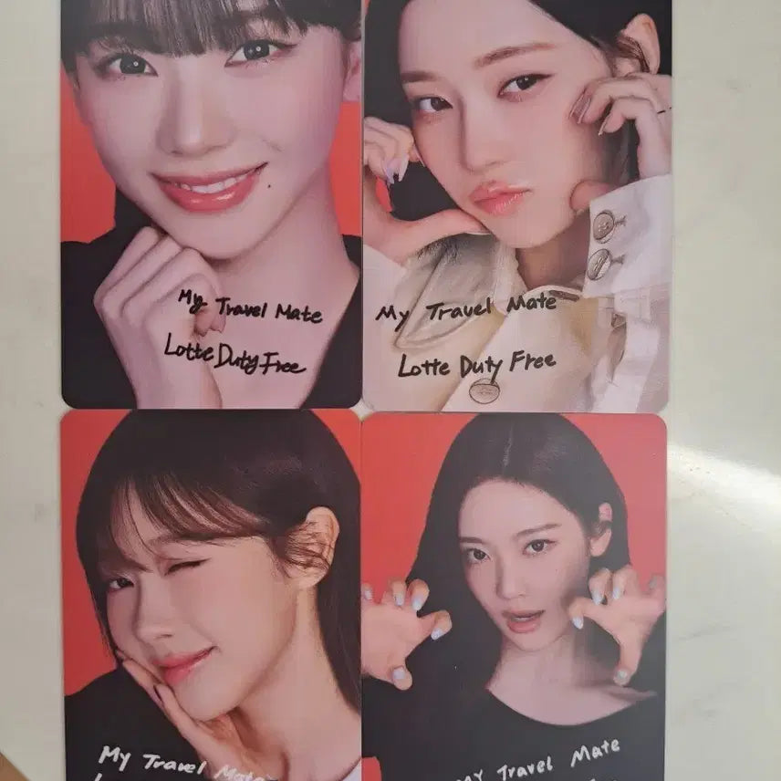 [SOLD OUT] [BUNJANG] Aespa 4-Type Photocard Set / 롯데면세점 에스파 포토카드 4종 (새것)