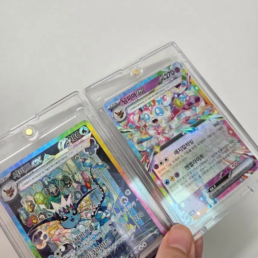 [BUNJANG] Vaporeon ex &amp; Sylveon ex Bundle Set / 샤미드 ex 님피아 ex 일괄