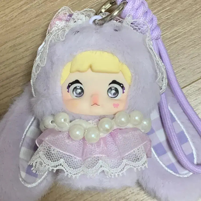 [BUNJANG] Rabbit Charm Purple / 노미인형 토끼키링 보라색