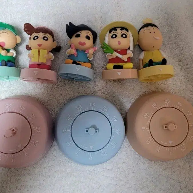 [BUNJANG] Crayon Shin-chan Budae Jjigae Timer Figure Set / 짱구 땅스 부대찌개 피규어