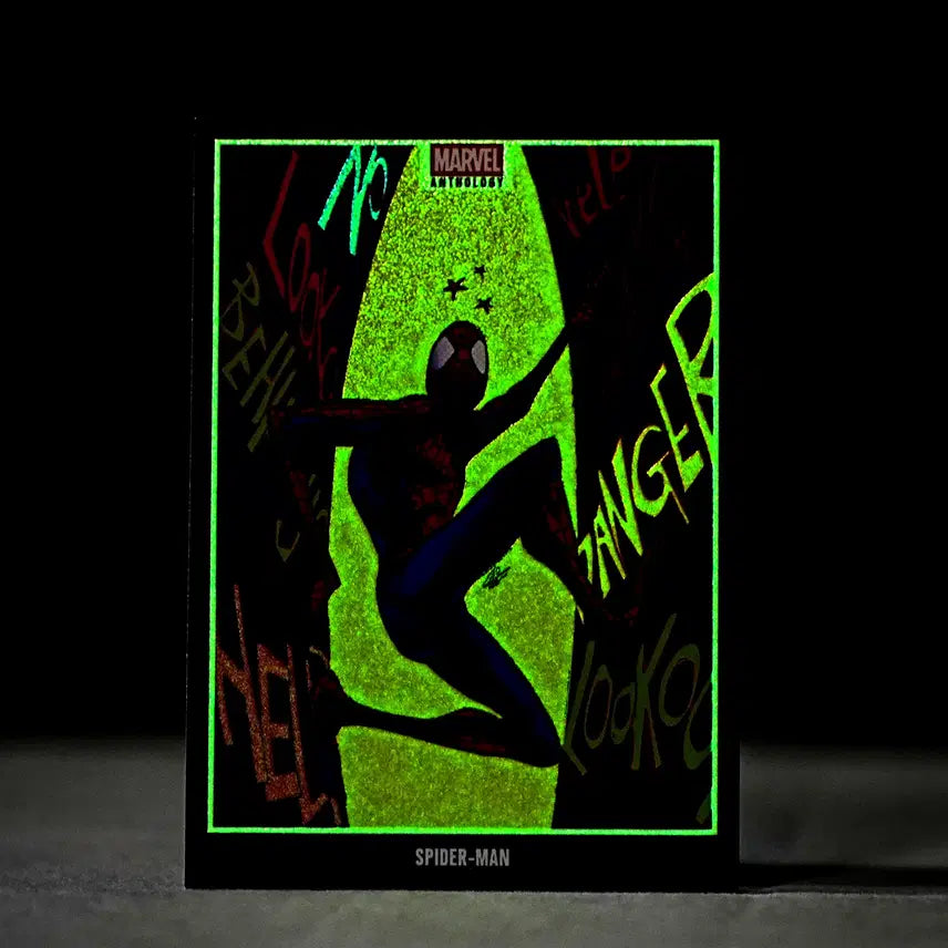 [BUNJANG] Panini Marvel Anthology Glow in the Dark Cards - Spider-Man, Moon Knight, Magneto, Daredevil Set / [무료배송] PANINI 마블 앤솔로지 스파이더맨 포함 4종 프리미엄 야광카드 [Glow in the Dark Card]