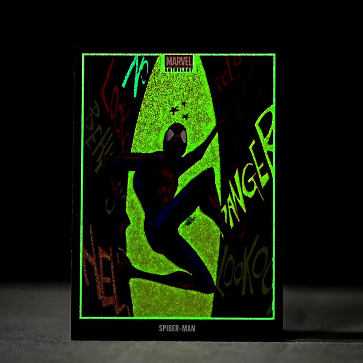 [BUNJANG] Panini Marvel Anthology Glow in the Dark Cards - Spider-Man, Moon Knight, Magneto, Daredevil Set / [무료배송] PANINI 마블 앤솔로지 스파이더맨 포함 4종 프리미엄 야광카드 [Glow in the Dark Card]