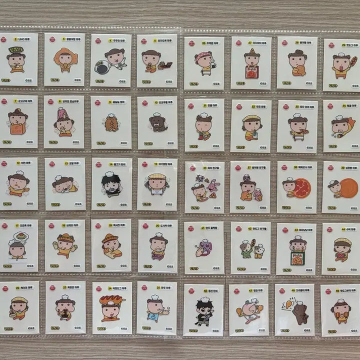 [BUNJANG] Ottogi Maru &amp; Gangzzi Pizza Stickers Set (27 Types) / 오뚜기 마루는강쥐 피자 띠부씰 27종 판매