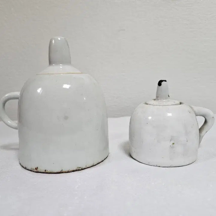 [BUNJANG] Rare Large &amp; Small Joseon Dynasty Celadon Oil Lamp Set / 옛날 도자기 호롱  초대헹 호롱  극희귀 호롱 유등  옛날 조선시대