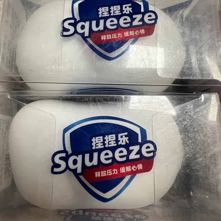 [BUNJANG] Crunchy Squishy Toy (White/Pink/Blue) - New / 비누 크런치 말랑이 Squeeze (화이트/핑크/블루) -새상품