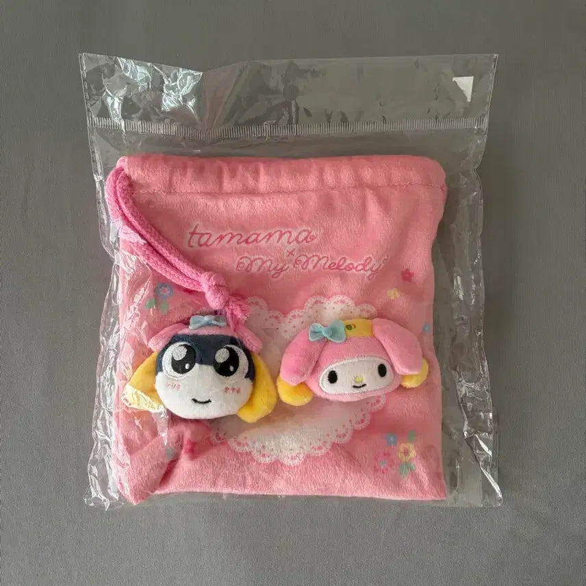 [BUNJANG] Sanrio x Keroro Tamama My Melody Pouch / 산리오 케로로 콜라보 타마마 마이멜로디 복조리 파우치 건착