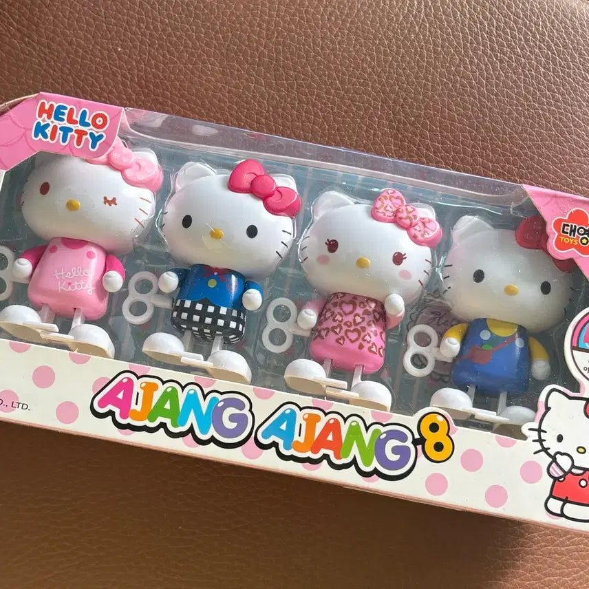 [BUNJANG] Hello Kitty Winding Toy Figure Set Ver. 1 / 키티 아장아장 ver1 테엽 피규어 세트