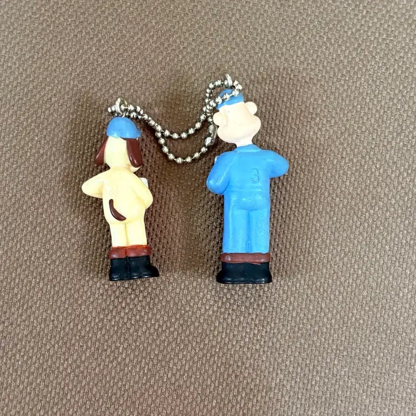 [BUNJANG] Wallace &amp; Gromit Mini Charm - Coffee / 월레스와그로밋 쪼꼬미 미니 키링 - 커피