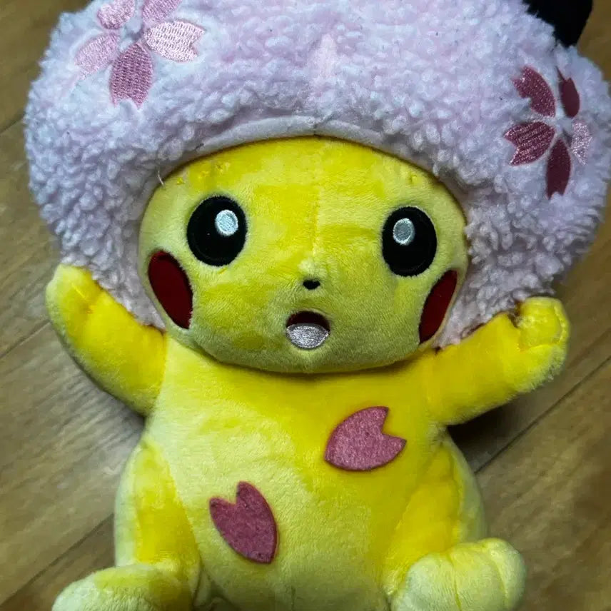 [BUNJANG] Pokemon Sakura Pikachu Plush Doll / 포켓몬 벚꽃 피카츄 벚꽃츄 아프로 피카츄 인형