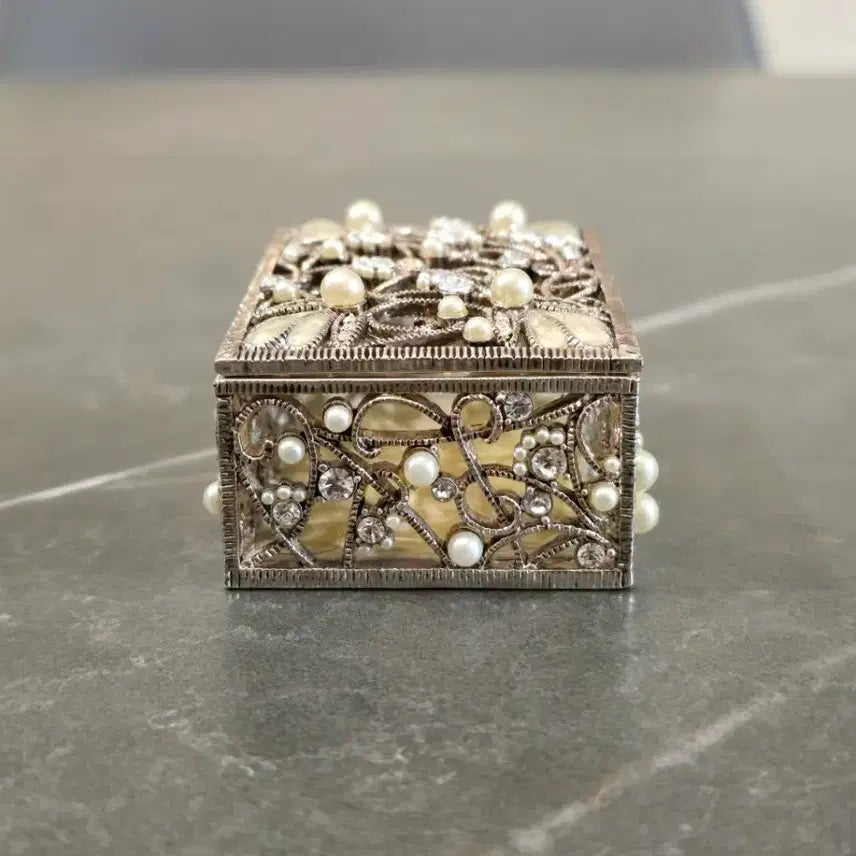 [BUNJANG] Antique Cubic Mini Jewel Box (Mini Trinket Box) / 앤틱 큐빅 미니 보석함 (미니 트링 켓 박스)