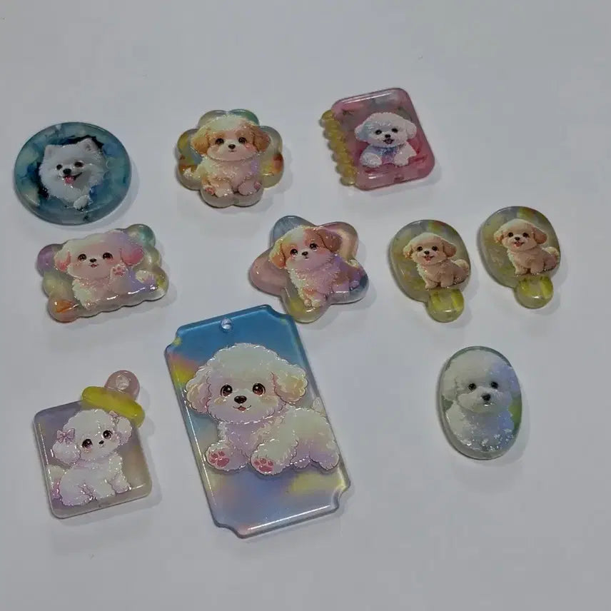 [BUNJANG] Cute Dog Bead Pendant Set / 귀여운 강아지 비즈 팬던트 세트