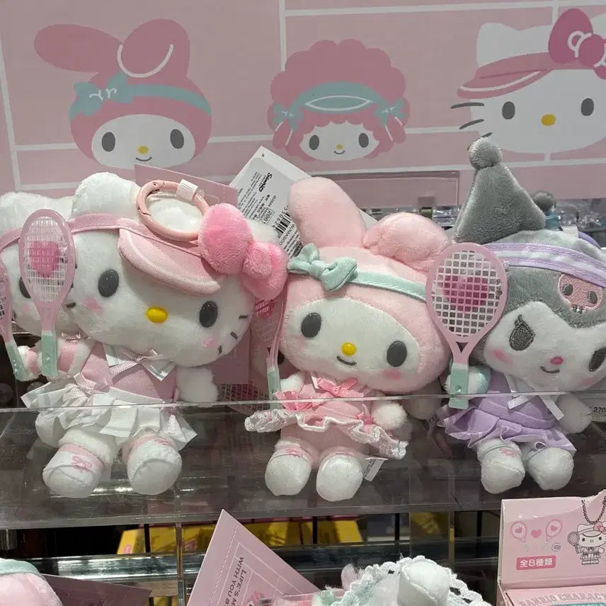[BUNJANG] Sanrio Mascot Tennis Keychain / 산리오 마스코트 테니스 키링