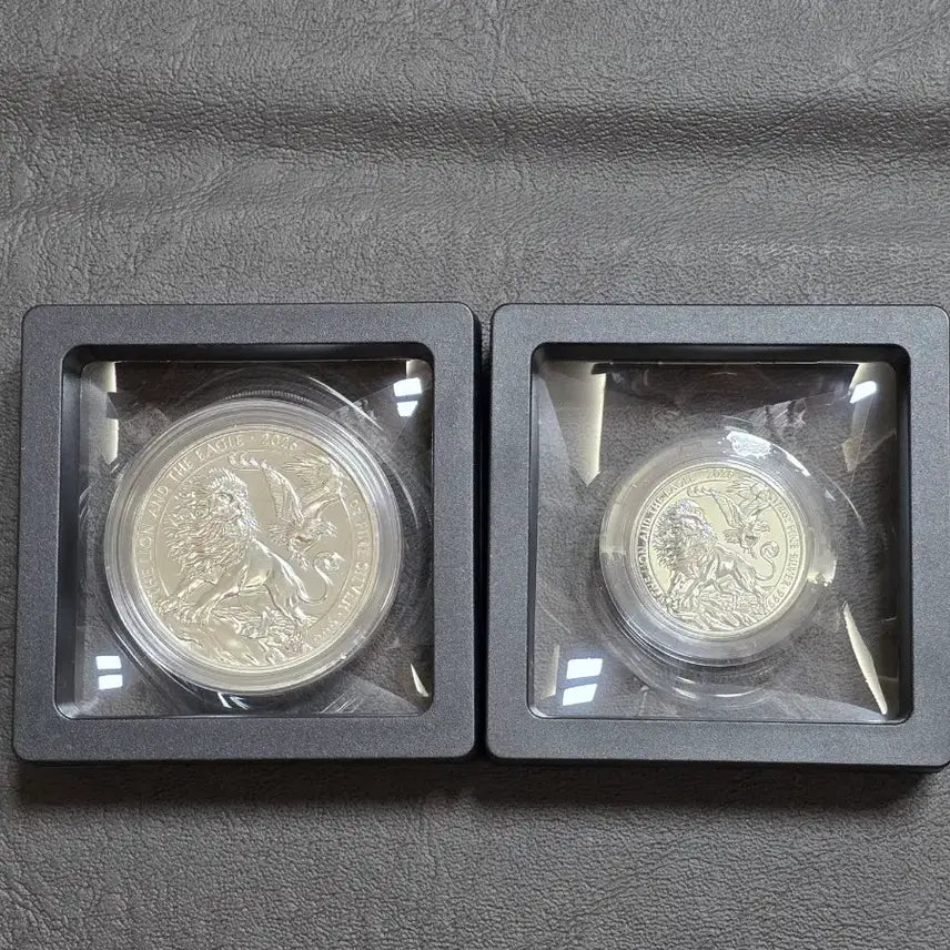 [BUNJANG] 2026 Royal Mint Britannia Lion and Eagle Silver Coins (2-Piece Set) / 2026 영국로얄민트 사자와 독수리 은화2개 브리타니아 실버바 아시아골드