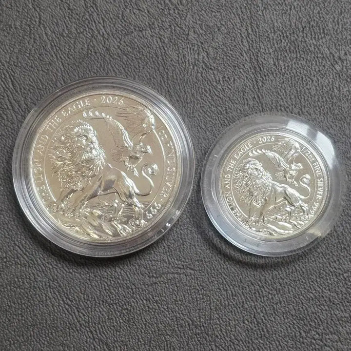 [BUNJANG] 2026 Royal Mint Britannia Lion and Eagle Silver Coins (2-Piece Set) / 2026 영국로얄민트 사자와 독수리 은화2개 브리타니아 실버바 아시아골드