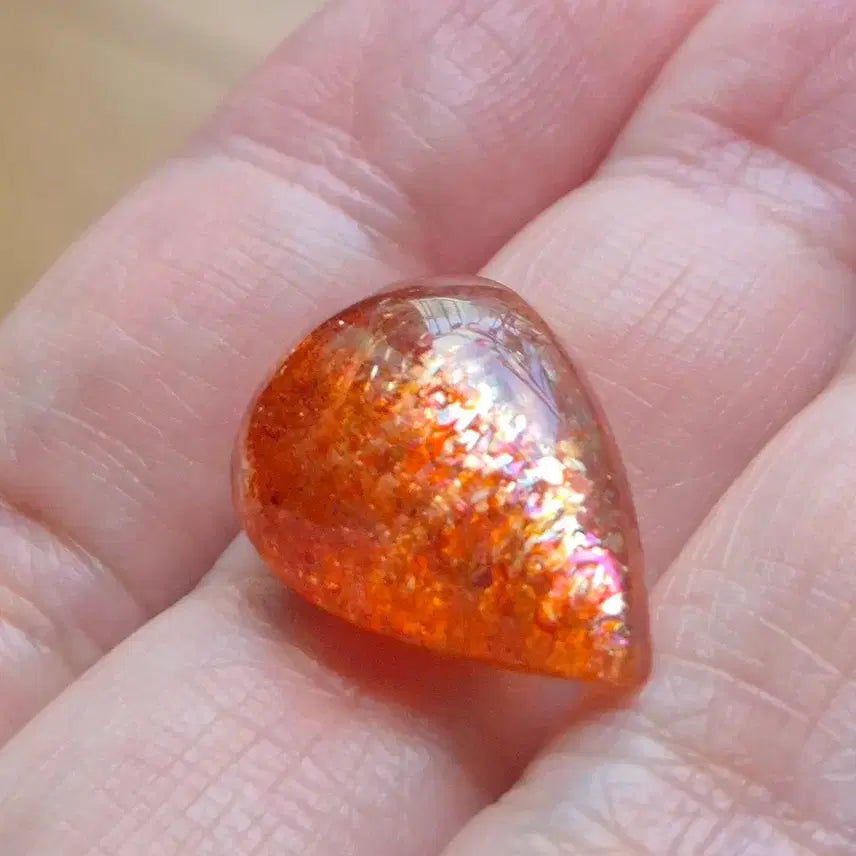 [BUNJANG] Tanzania Arusha Sunstone Cabochon Loose Gemstone / 최고퀄! 탄자니아 아루샤 선스톤 캐보션 원석 광물 썬스톤