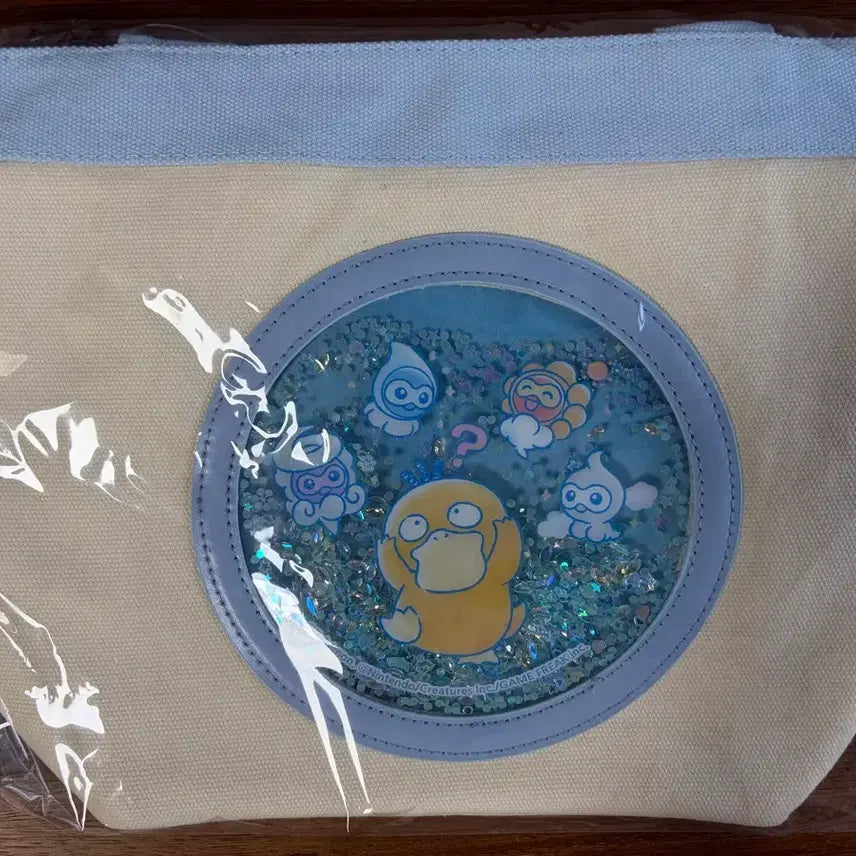[BUNJANG] Psyduck Glitter Tote Bag / 고라파덕 글리터 토트백