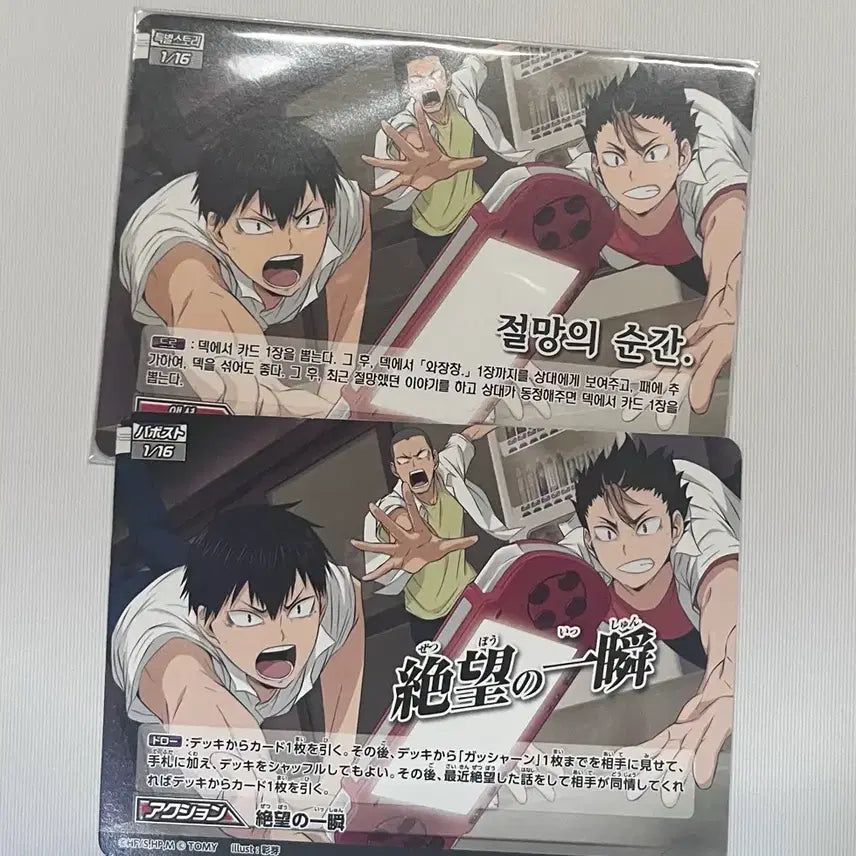 [BUNJANG] Haikyuu!! Kageyama Nishinoya Tanaka Baka Cards / 하이큐 카게야마, 니시노야, 타나카 바보카