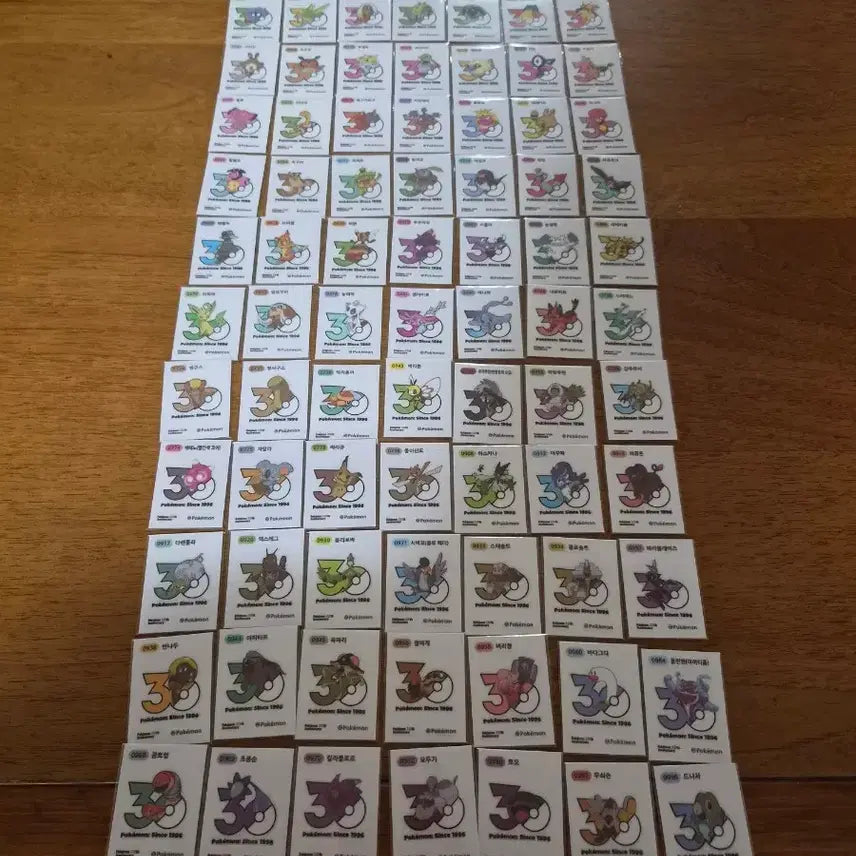[BUNJANG] Pokemon 30th Anniversary New Logo Ttibus Seal / 포켓몬 30주년 신 로고띠부씰