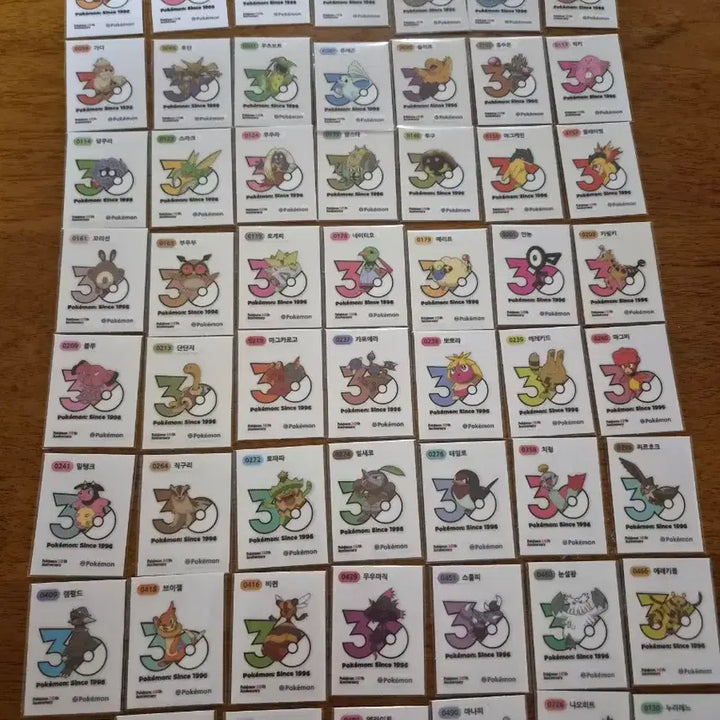 [BUNJANG] Pokemon 30th Anniversary New Logo Ttibus Seal / 포켓몬 30주년 신 로고띠부씰