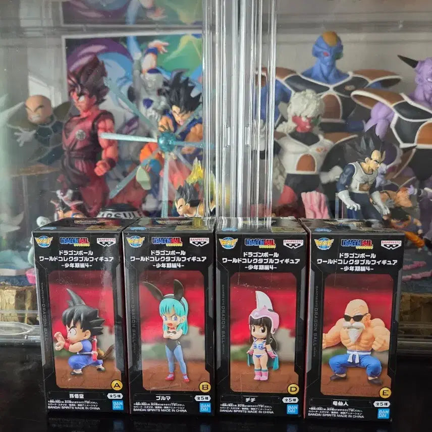 [BUNJANG] Dragon Ball World Collectable 4종 Set: Son Goku, Bulma, Chi-Chi, Master Roshi / [4종세트_새상품] 월콜 손오공&amp;부르마&amp;치치&amp;무천도사 _ 드래곤볼