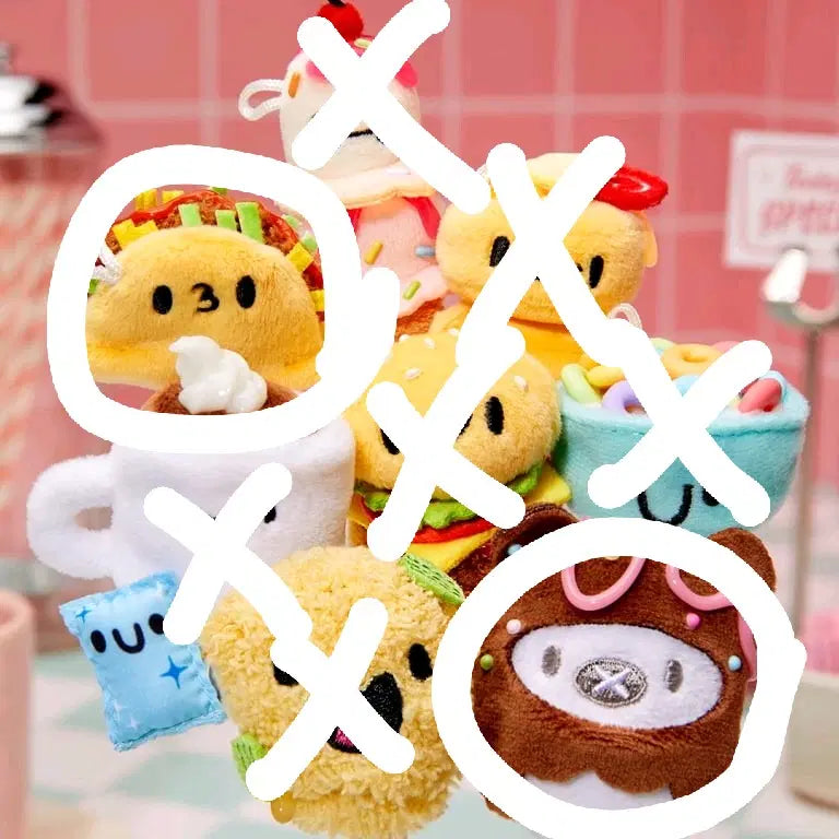 [BUNJANG] Miniverse Plush Taco &amp; Ice Cream Bar Bundle Set / (일괄)미니벌스 플러쉬 타코, 아이스크림 바