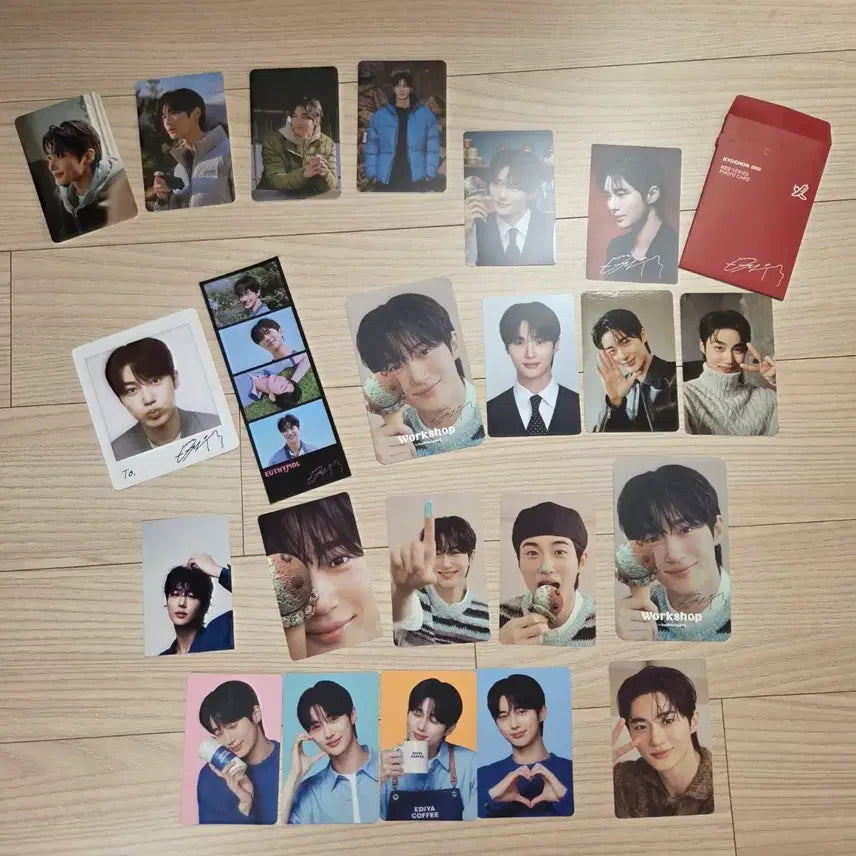[BUNJANG] Byun Woo Seok Photocard &amp; Ssonagi Candy Set / 변우석 굿즈 포토카드 등 소나기사탕2개