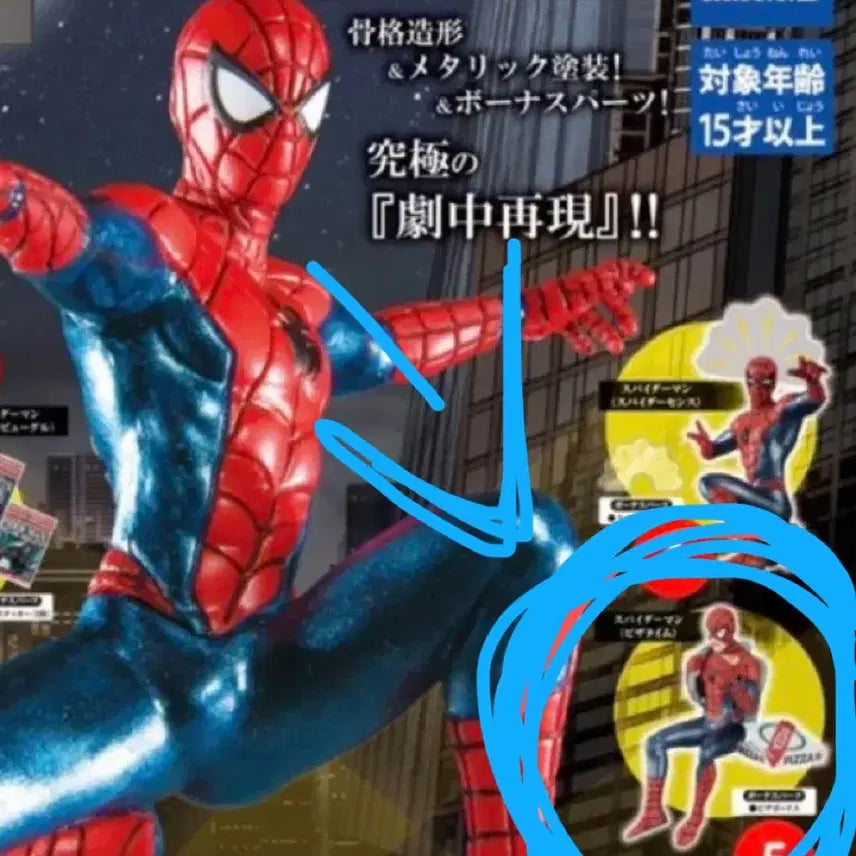 [BUNJANG] Spider-Man Pizza Version Gacha Sealed / [미개봉]스파이더맨 가챠 피자