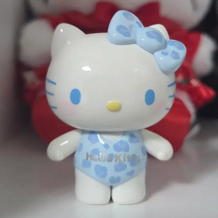 [BUNJANG] TOPTOY Hello Kitty Swimsuit Party Leopard Print Figure / 탑토이 TOPTOY 헬로키티 수영복파티 하늘색 호피 키티 피규어