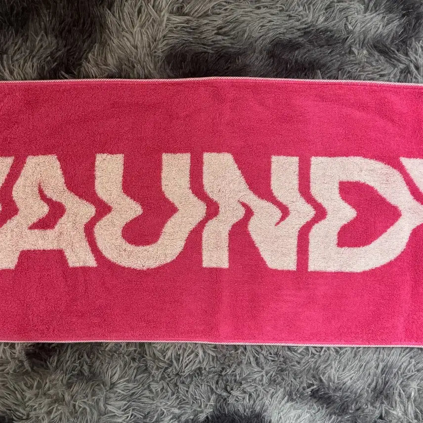 [BUNJANG] Boundy Pink Jacquard Towel / 바운디 핑크 자카드 타올