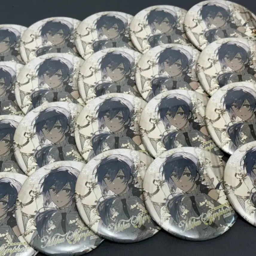 [BUNJANG] Vocaloid Kaito Symphony 75mm Can Badge Set (20 pcs) / 보컬로이드 KAITO 카이토 심포니 캔뱃지 20개 일괄
