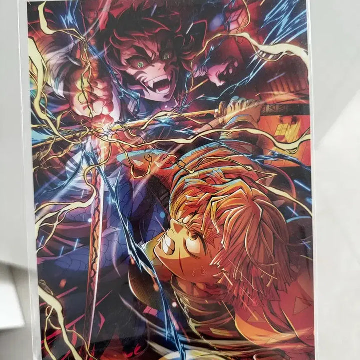 [BUNJANG] Demon Slayer: Kimetsu no Yaiba Mugen Train Arc Zenitsu &amp; Kaigaku Poster Card / 귀멸의 칼날 무한성편 젠이츠&amp;카이가쿠 포스터카드