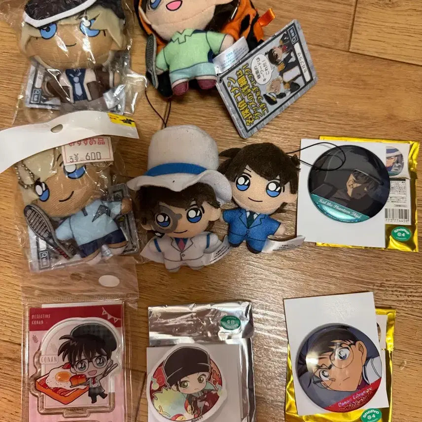 [BUNJANG] Detective Conan Amuro Conan Kid Plush Set / 명탐정 코난 아무로 코난 키드 누이 양도