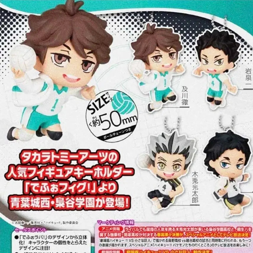 [BUNJANG] Haikyuu!! Oikawa Toru Deformation Figure Keyring (Sealed) / 미개봉) 하이큐 데포피그 데포르메 피규어 키링_오이카와