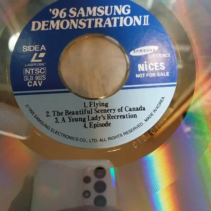 [BUNJANG] 1996 Samsung Demonstration II LaserDisc (LD) - NTSC/CAV / 민트급 1996 삼성 데모 레이저디스크 LD/단면 노 레코딩