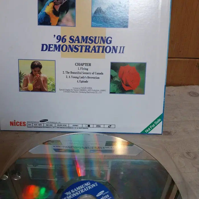 [BUNJANG] 1996 Samsung Demonstration II LaserDisc (LD) - NTSC/CAV / 민트급 1996 삼성 데모 레이저디스크 LD/단면 노 레코딩