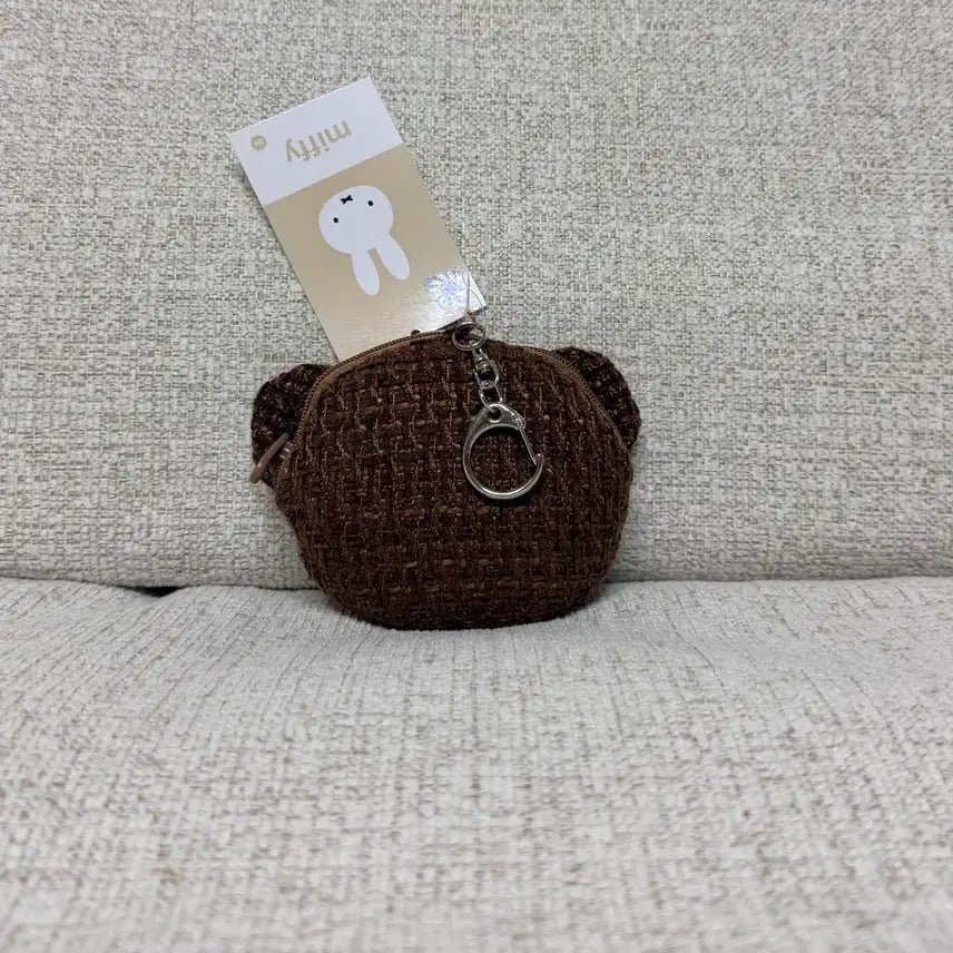 [BUNJANG] Authentic Tweed Coin Purse Boris Keyring Plush Doll / 정품 트위드 동전지갑 보리스 키링 인형