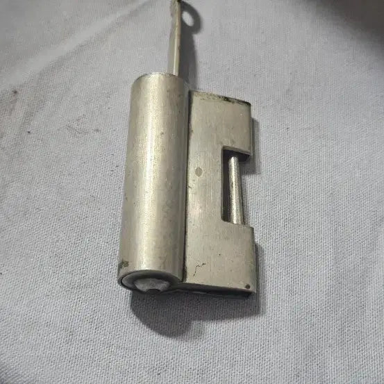[BUNJANG] Brass Traditional Lock with Matching Key and Latch / 백동 전통 자물쇠 제짝 열쇠.잠금쇠 완비 정상 작동