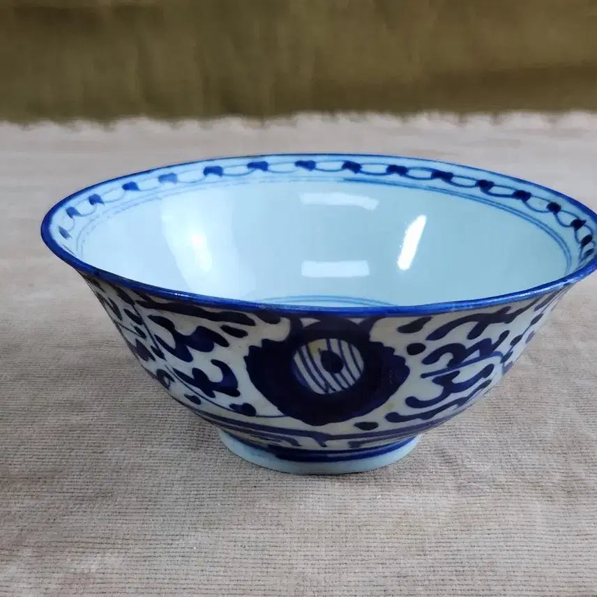 [BUNJANG] Genuine Blue-and-White Porcelain Tea Bowl / 중국도자기 진품 청화백자 년대 좋은다완