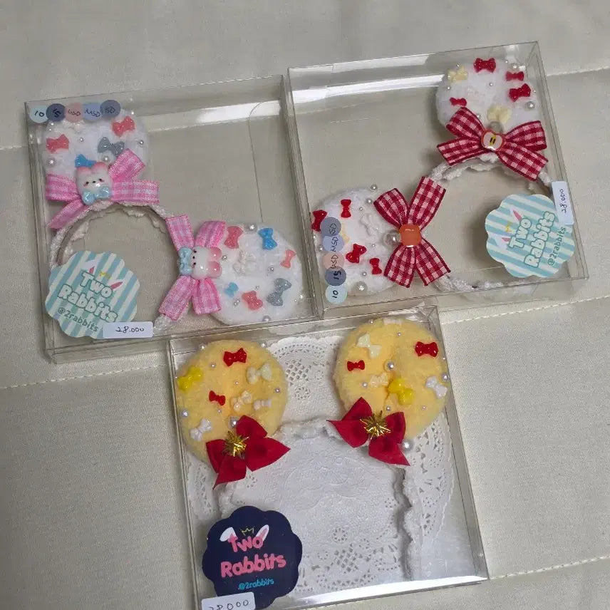 [BUNJANG] 10cm Doll Clothes Tworabbit Shop Headband / 10cm 인형옷 투래빗샵 머리띠 양도합니다.